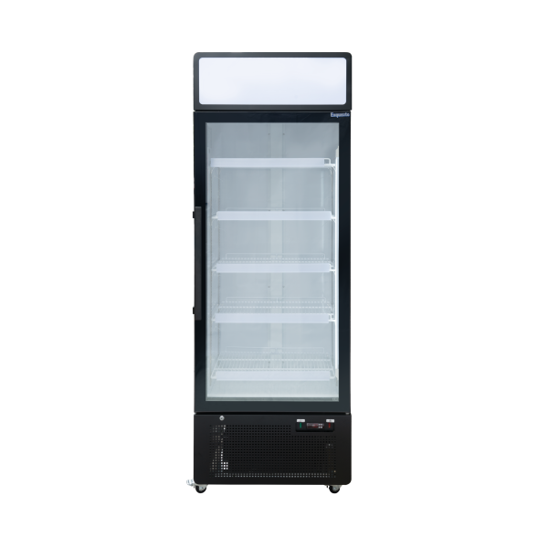 Exquisite 420lt DC440PB Upright Display Fridge