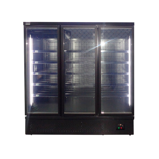 Supermarket Three Doors Upright Display Freezer 1539Lt FSB1500