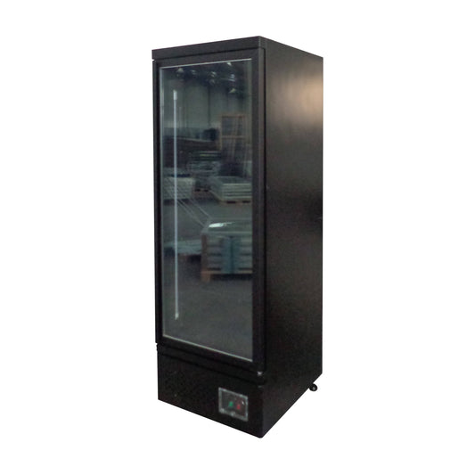 Supermarket Single Glass Door Upright Display Fridge - 450 Litre CSB450