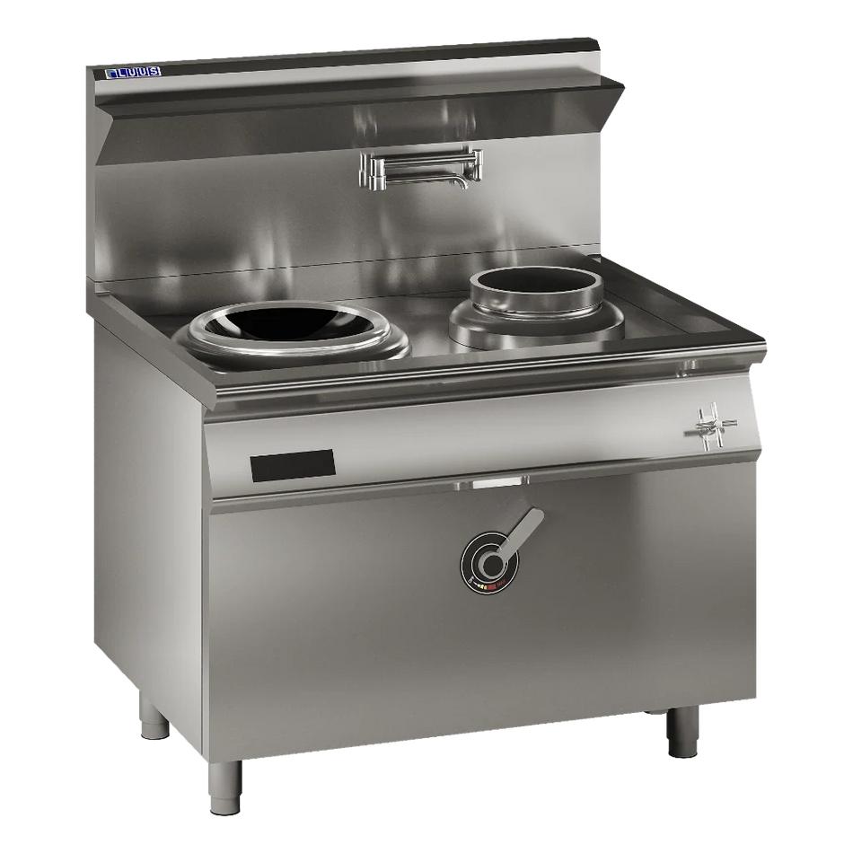 LUUS EHW-1C1P Induction High-Power Wok – 15kW + Side Pot