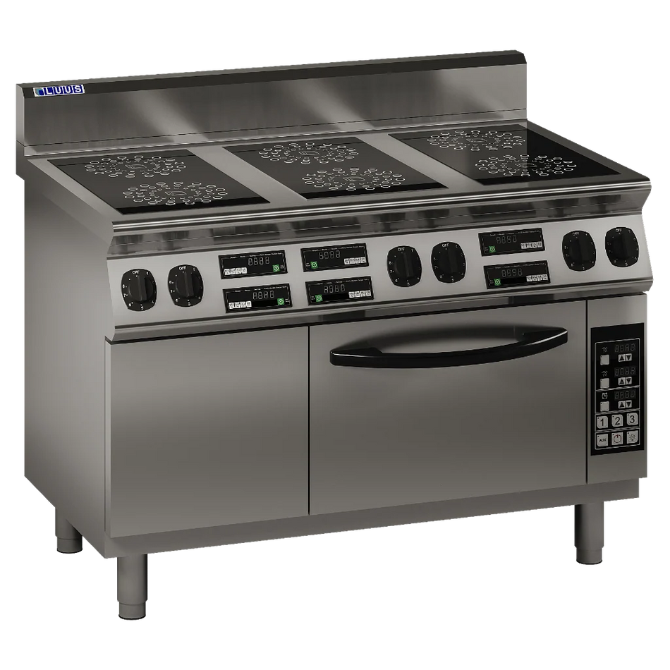 LUUS ER7-6B 6 Burner Induction Cooktop with Oven