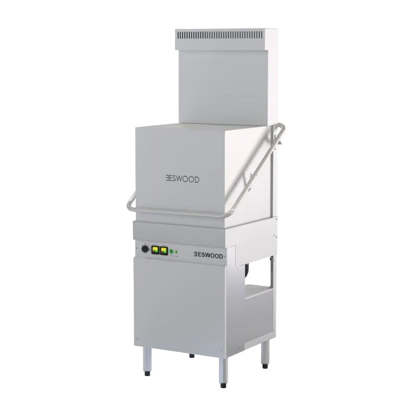 Eswood ES32V Pass-Through Warewasher with Heat Recovery – Ventless Hood