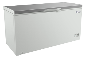 Exquisite ESS560H Stainless Steel Top Storage Chest Freezer 488 Litres with Baskets