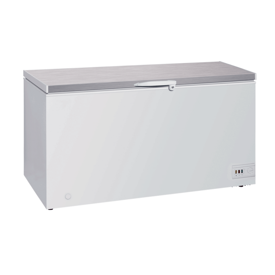 Exquisite ESS650H Stainless Steel Top Storage Chest Freezer 650 Litres with Baskets