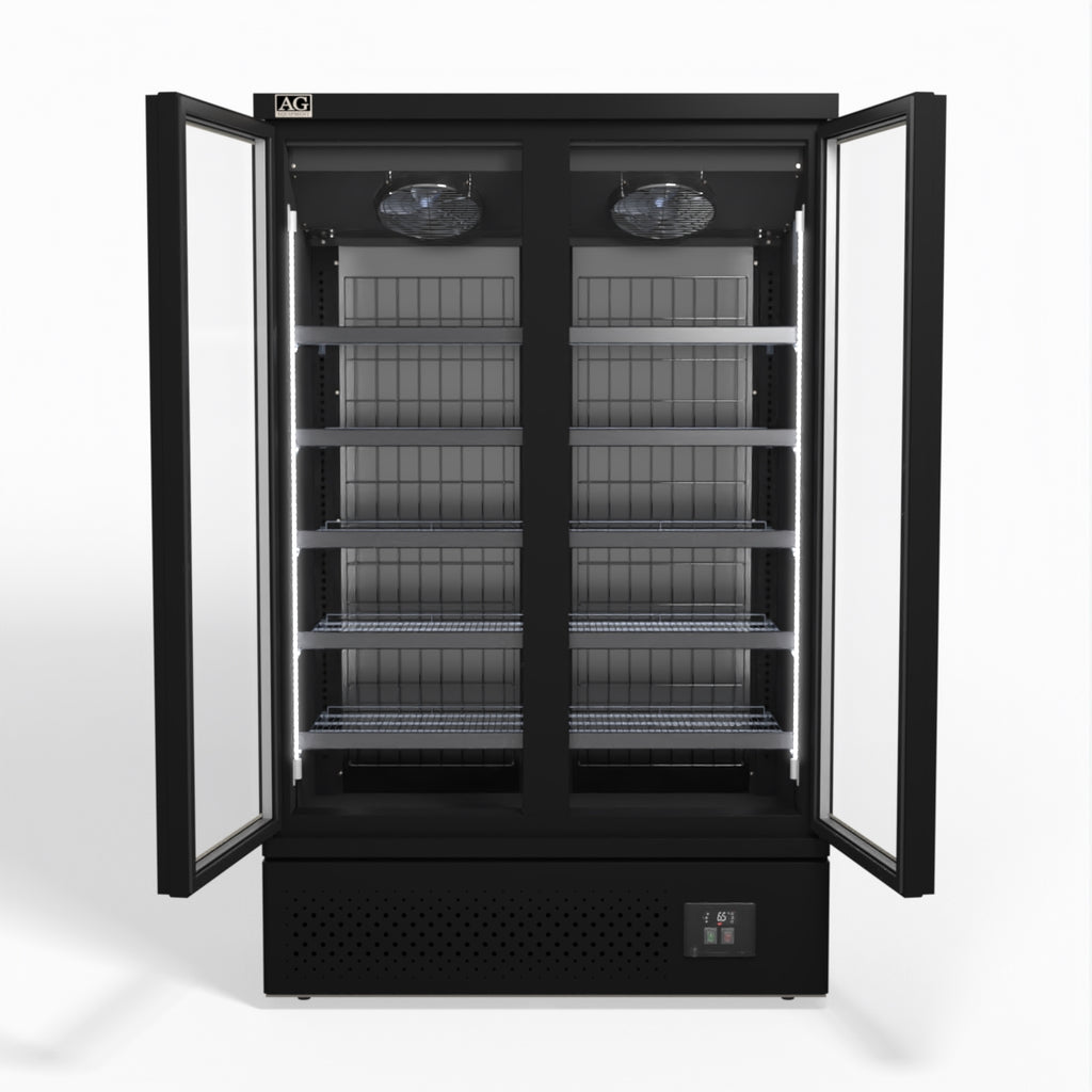 Supermarket Two Doors Upright Display Freezer 1000Lt FSB1000
