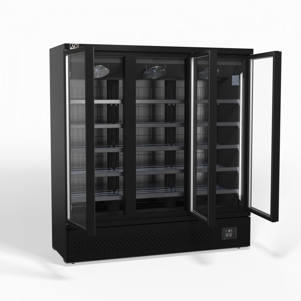 Supermarket Three Doors Upright Display Freezer 1539Lt FSB1500
