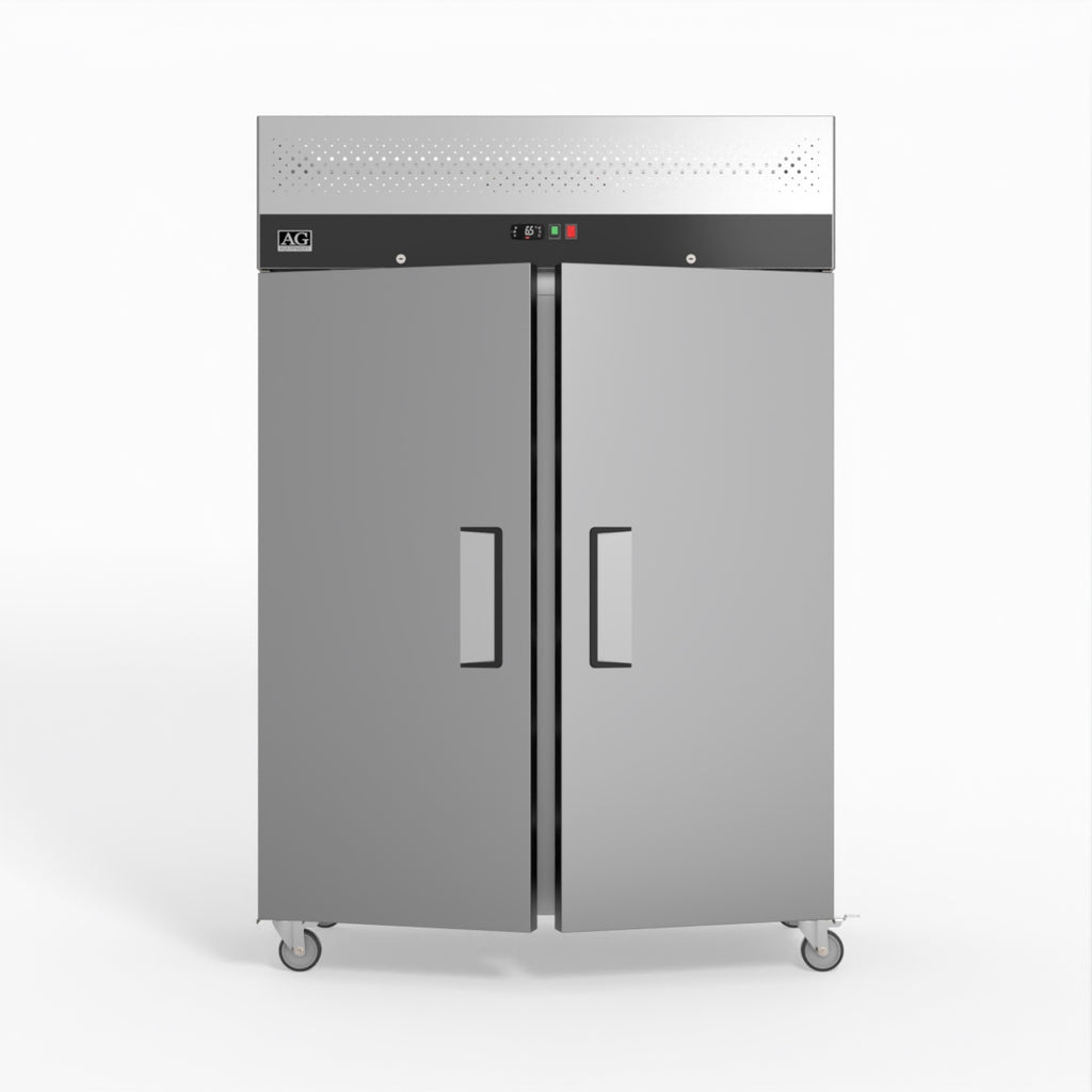 1000 Litre Upright Double Stainless Steel Door Freezer GNX1000BT