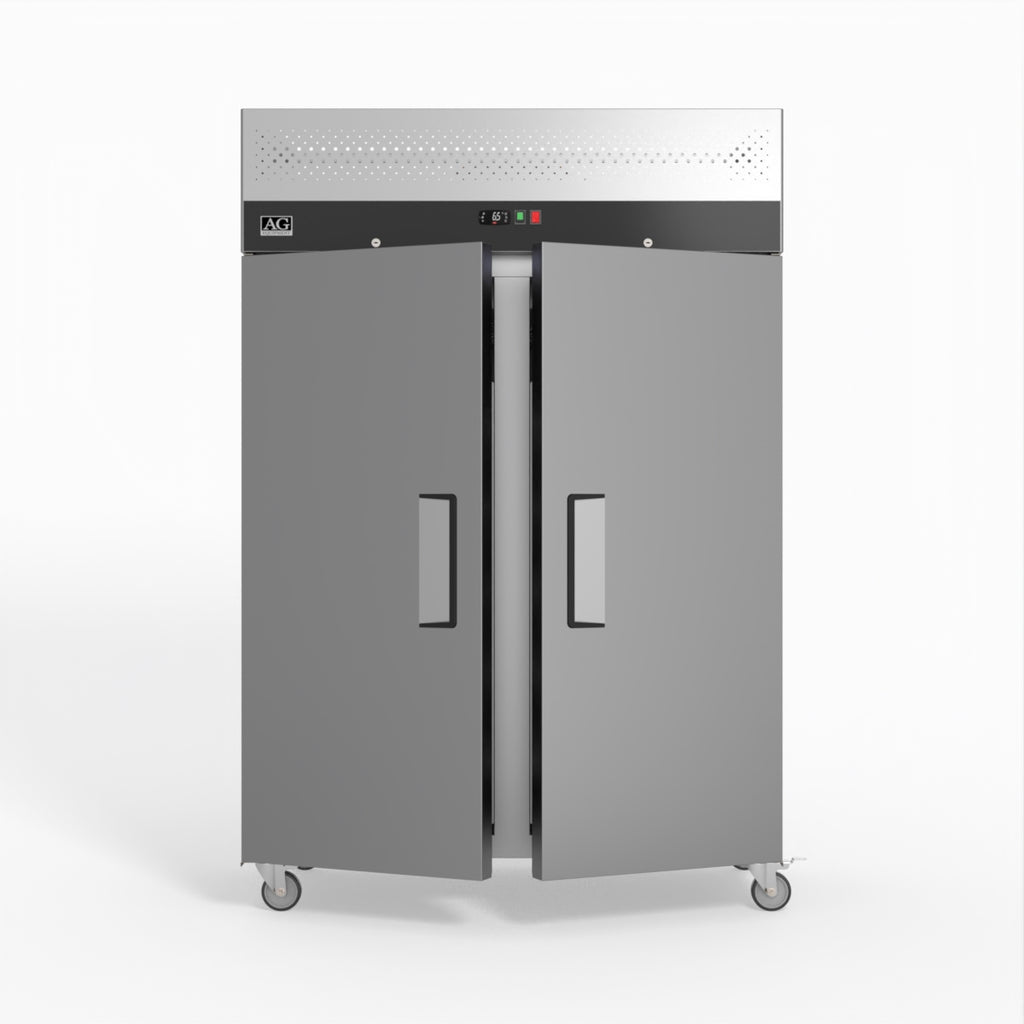1000 Litre Upright Double Stainless Steel Door Freezer GNX1000BT