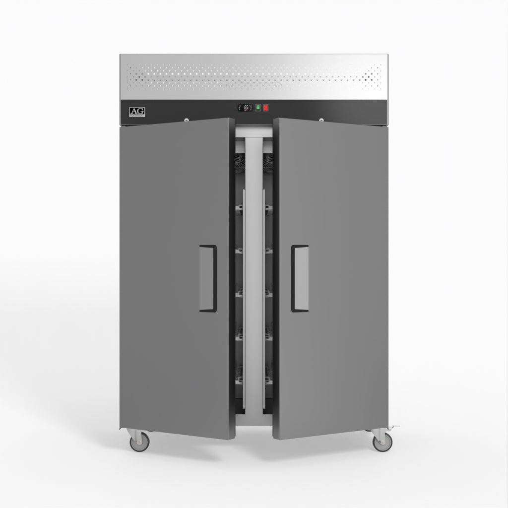 1000 Litre Upright Double Stainless Steel Door Freezer GNX1000BT