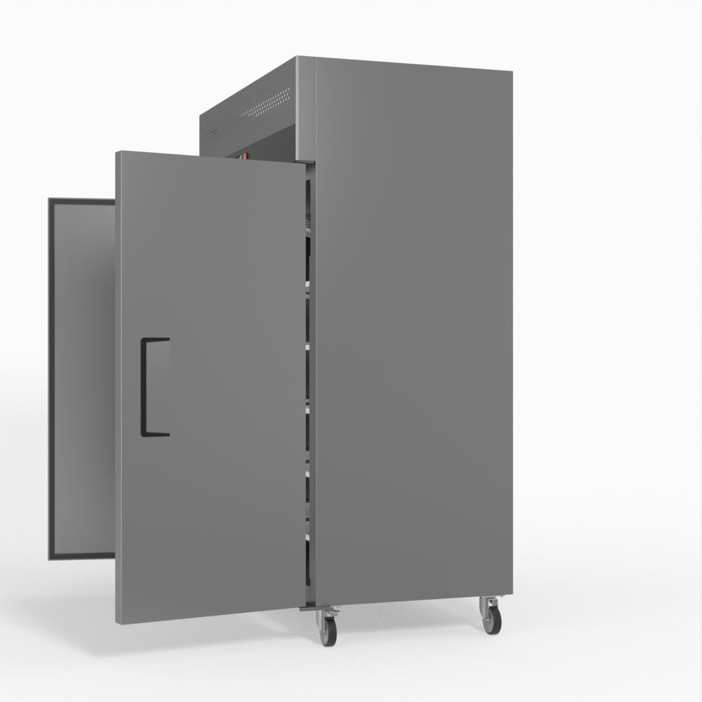 1000 Litre Upright Double Stainless Steel Door Freezer GNX1000BT