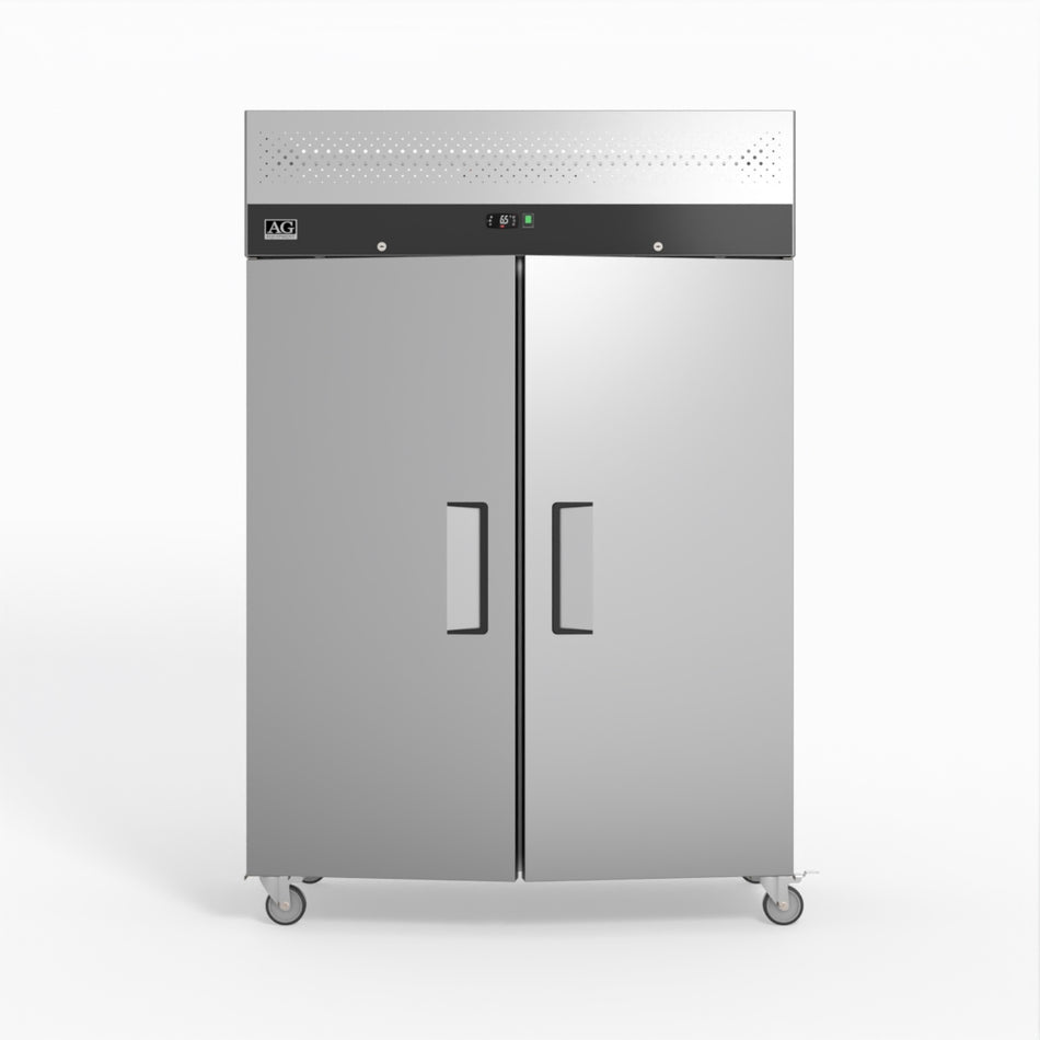 1000 Litre Upright Double Stainless Steel Door Fridge GNX1000TN