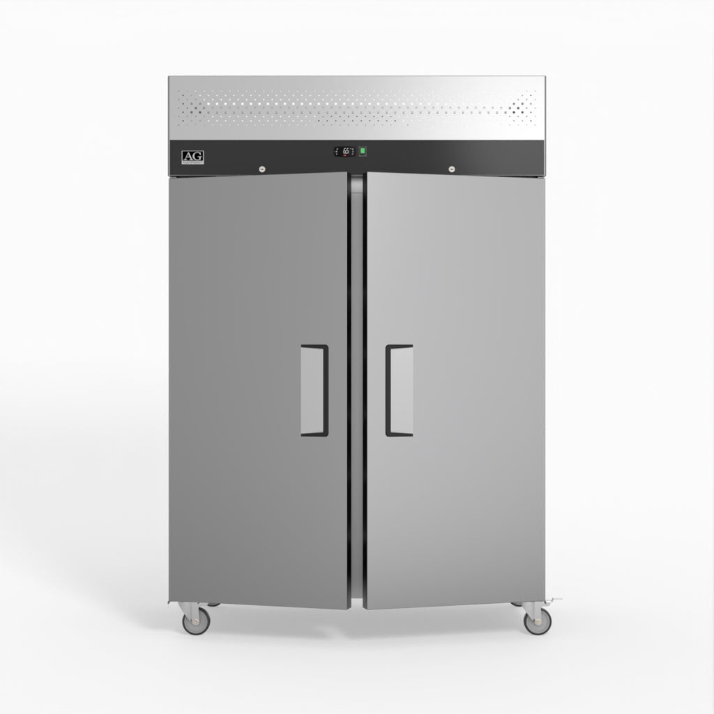 1000 Litre Upright Double Stainless Steel Door Fridge GNX1000TN