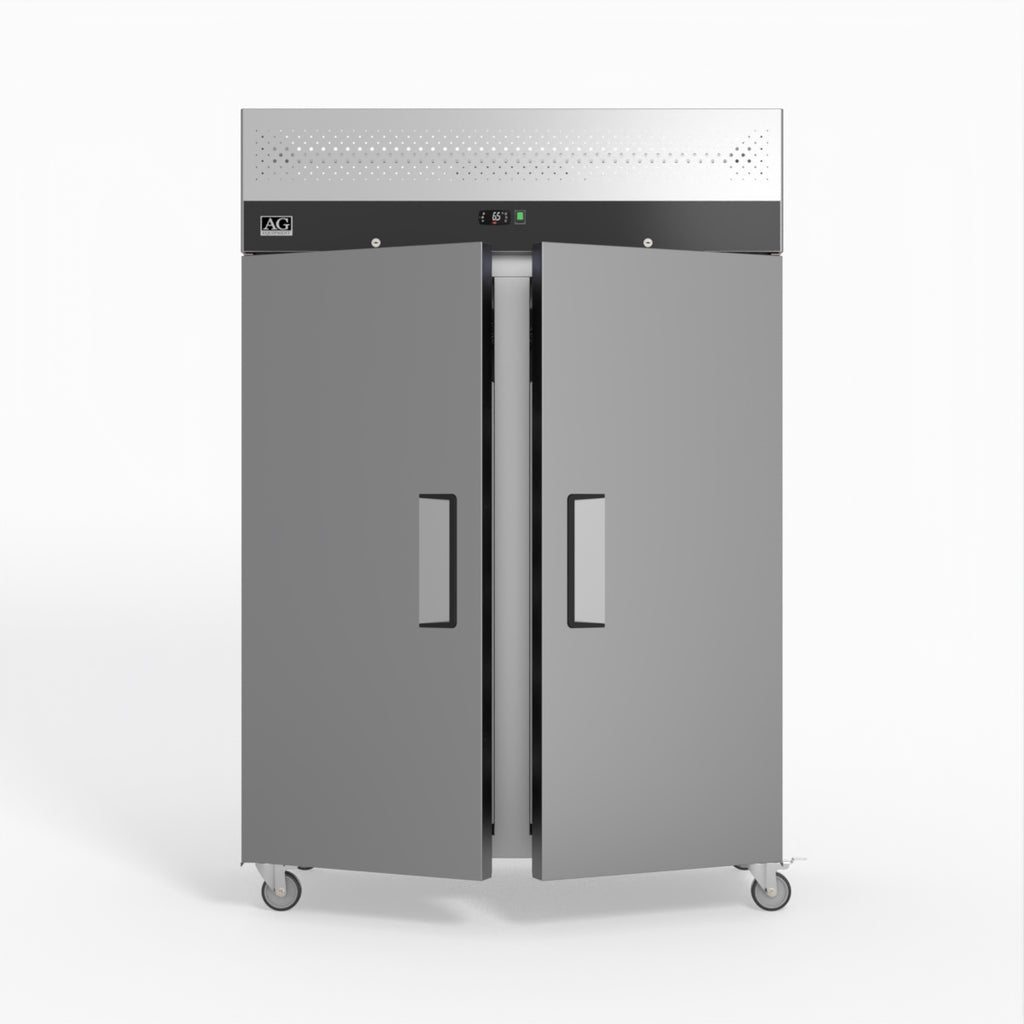 1000 Litre Upright Double Stainless Steel Door Fridge GNX1000TN