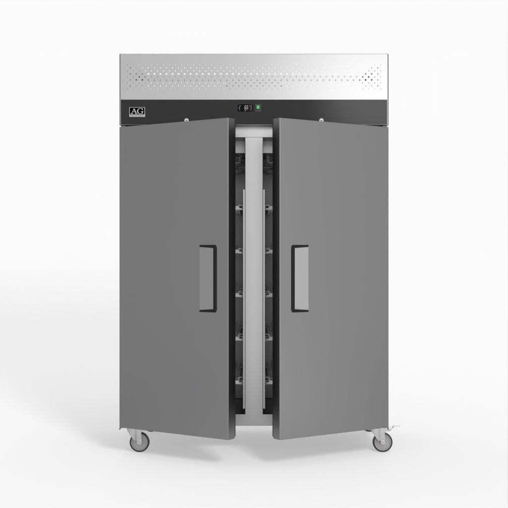1000 Litre Upright Double Stainless Steel Door Fridge GNX1000TN
