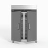1000 Litre Upright Double Stainless Steel Door Fridge GNX1000TN