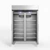 1000 Litre Upright Double Stainless Steel Door Fridge GNX1000TN