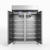 1000 Litre Upright Double Stainless Steel Door Fridge GNX1000TN