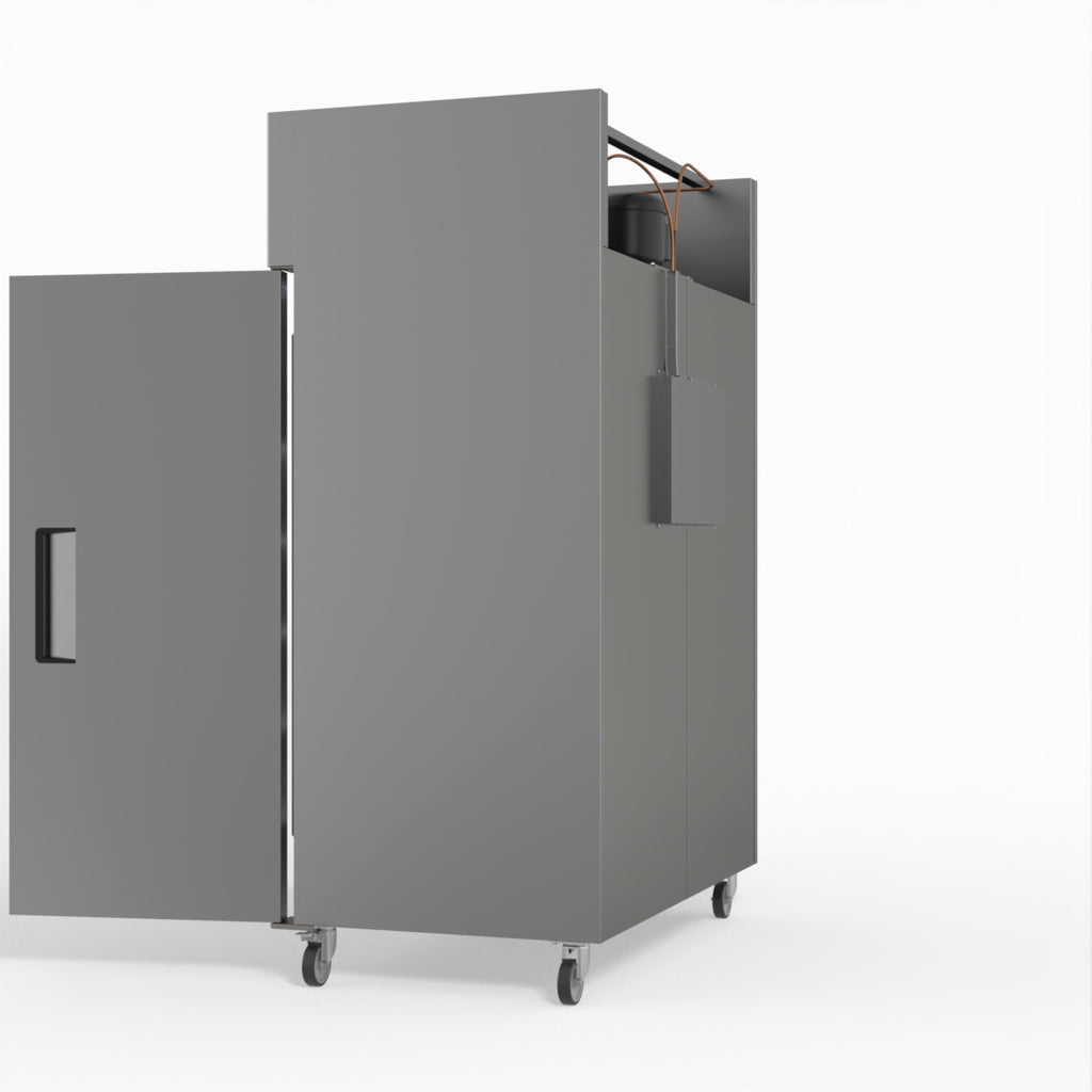 1000 Litre Upright Double Stainless Steel Door Fridge GNX1000TN