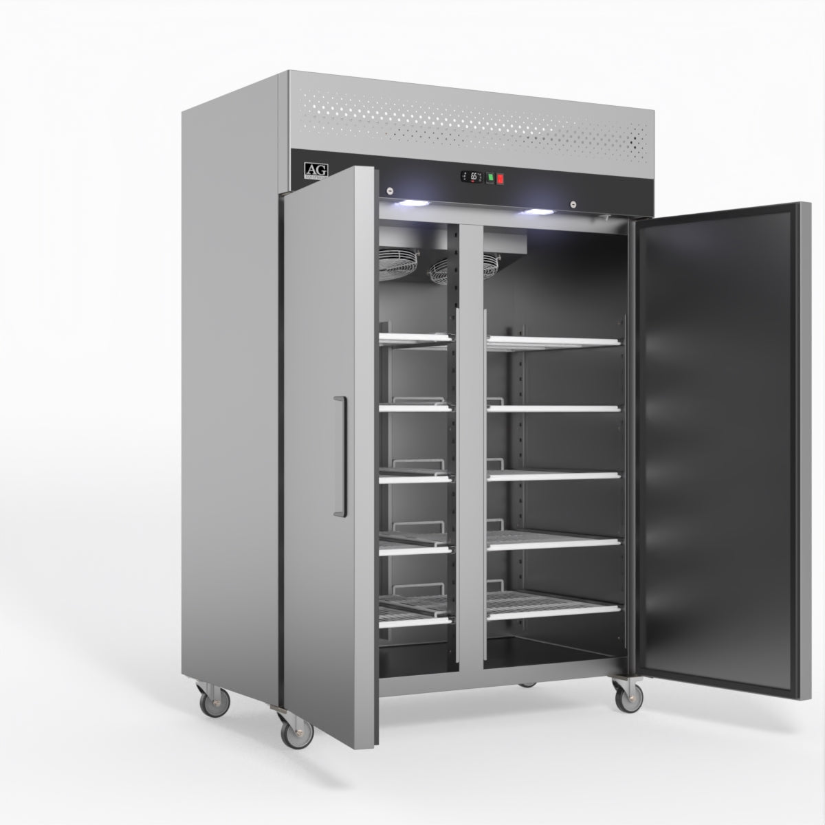 1200 Litre Upright Double Stainless Steel Door Freezer GNX1200BT