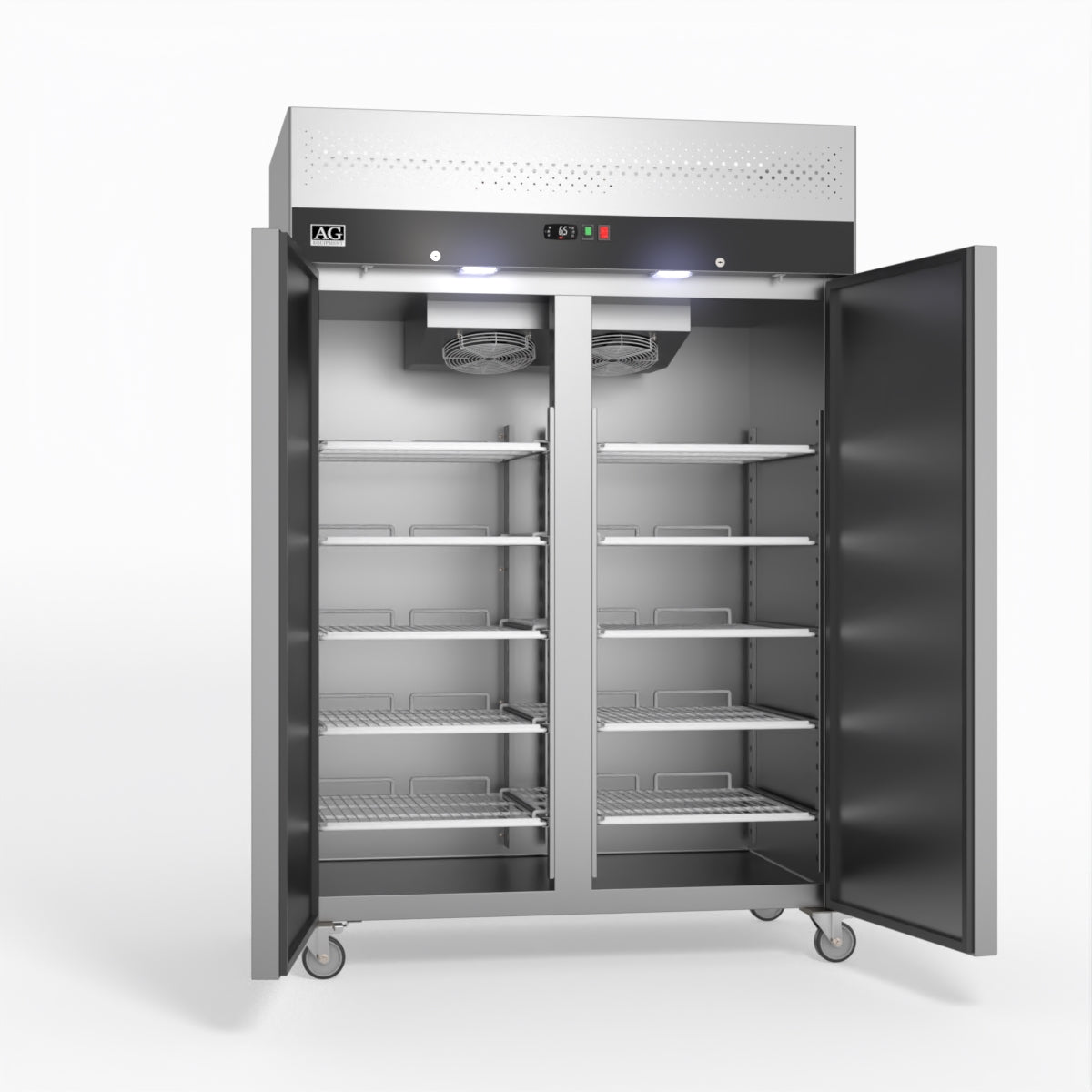 1200 Litre Upright Double Stainless Steel Door Freezer GNX1200BT