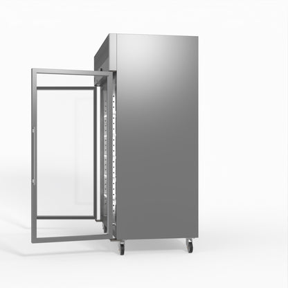 1300 Litre Upright Double Glass Door Display Fridge - GNX1400TNG