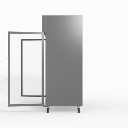 1300 Litre Upright Double Glass Door Display Fridge - GNX1400TNG