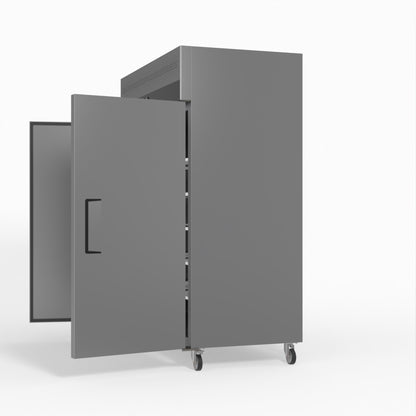 1300 Litre Upright Stainless Steel Double Door Fridge GNX1400TN