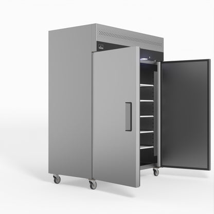 1300 Litre Upright Stainless Steel Double Door Fridge GNX1400TN