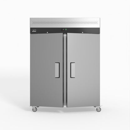 1300 Litre Upright Stainless Steel Double Door Fridge GNX1400TN