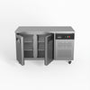 Two Door Commercial Under Bench Freezer 700mm Depth | GNX2100BT