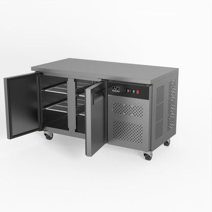 Two Door Commercial Under Bench Freezer 700mm Depth | GNX2100BT