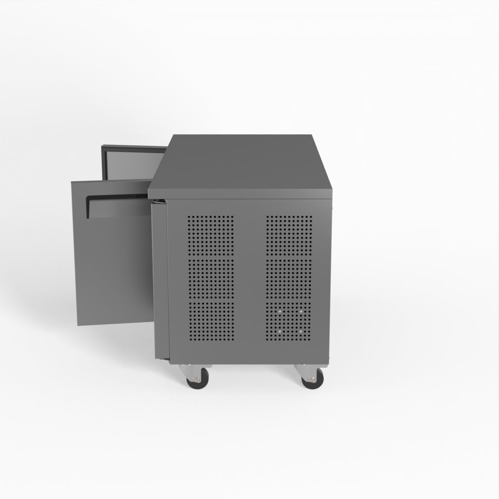 Two Door Commercial Under Bench Freezer 700mm Depth | GNX2100BT