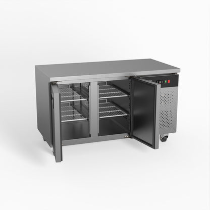 Two Door Commercial Under Bench Freezer 700mm Depth | GNX2100BT