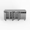 Three Glass Door Commercial Door Under Bench Fridge 700mm Deep GNX3100TNG