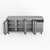 Three Glass Door Commercial Door Under Bench Fridge 700mm Deep GNX3100TNG