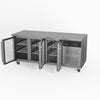 Three Glass Door Commercial Door Under Bench Fridge 700mm Deep GNX3100TNG