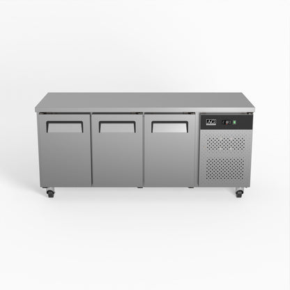 Three Door Commercial Under Bench Fridge 700mm Depth | GNX3100TN