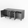 Three Door Commercial Under Bench Fridge 700mm Depth | GNX3100TN