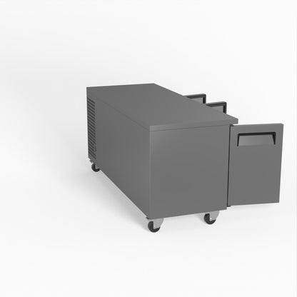 Three Door Commercial Under Bench Fridge 700mm Depth | GNX3100TN