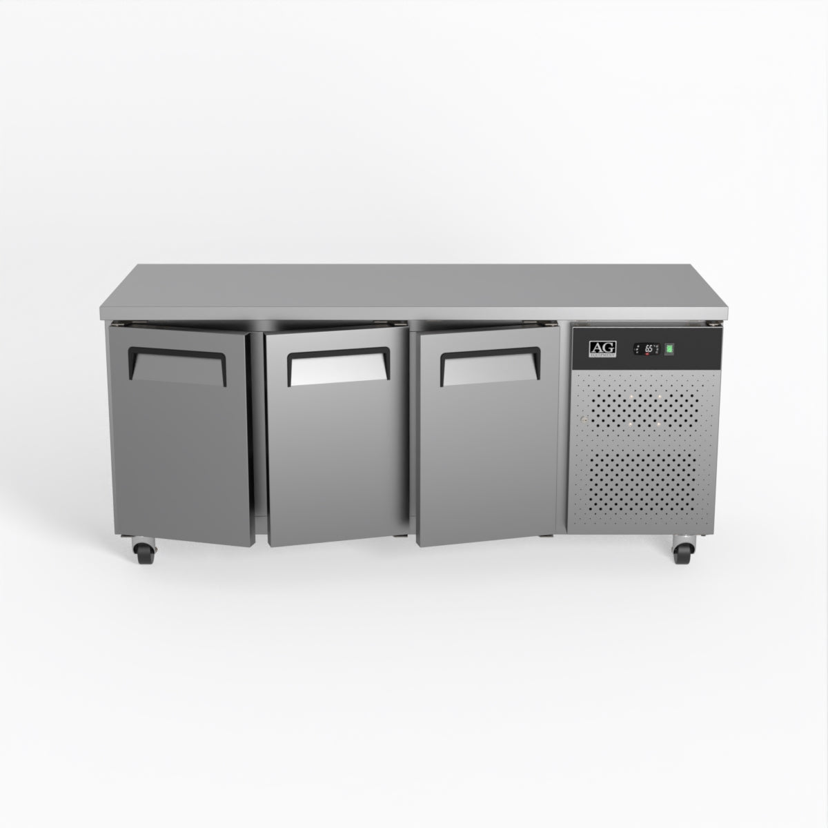 Three Door Commercial Under Bench Fridge 700mm Depth | GNX3100TN