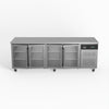 Four Glass Door Commercial Under Bench Fridge 700mm Deep GNX4100TNG