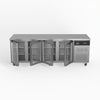 Four Glass Door Commercial Under Bench Fridge 700mm Deep GNX4100TNG