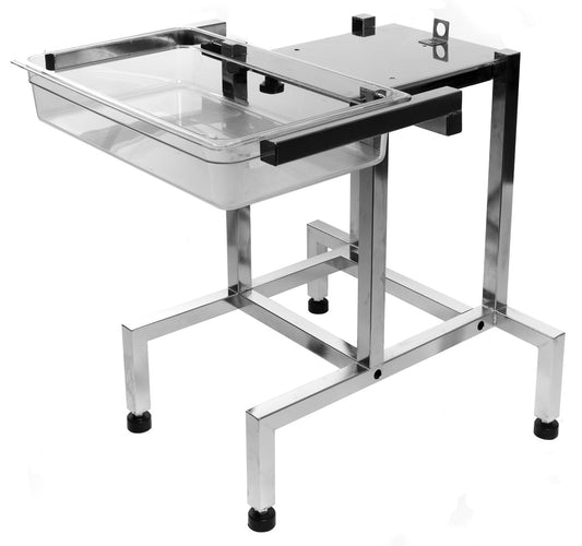 Hallde HA25270 Machine Table, Stainless Steel fits full gastronorm container