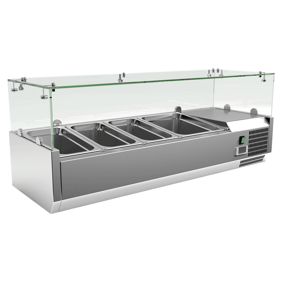 Exquisite ICT1200 Counter Top Food Preparation Fridge 1200mm Width - 3 x GN1/3 + 1 x GN1/2 (Excluding Pans)