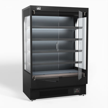 1315mm Supermarket Multi Deck Showcase 2 door Glass Fridge MSD1300