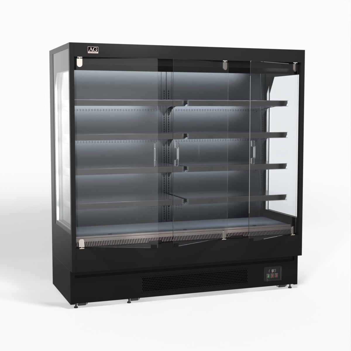 1940mm Supermarket Multi Deck Showcase 3 door Glass Fridge MSD2000