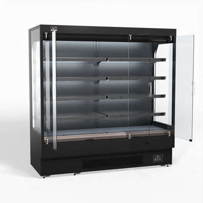 1940mm Supermarket Multi Deck Showcase 3 door Glass Fridge MSD2000