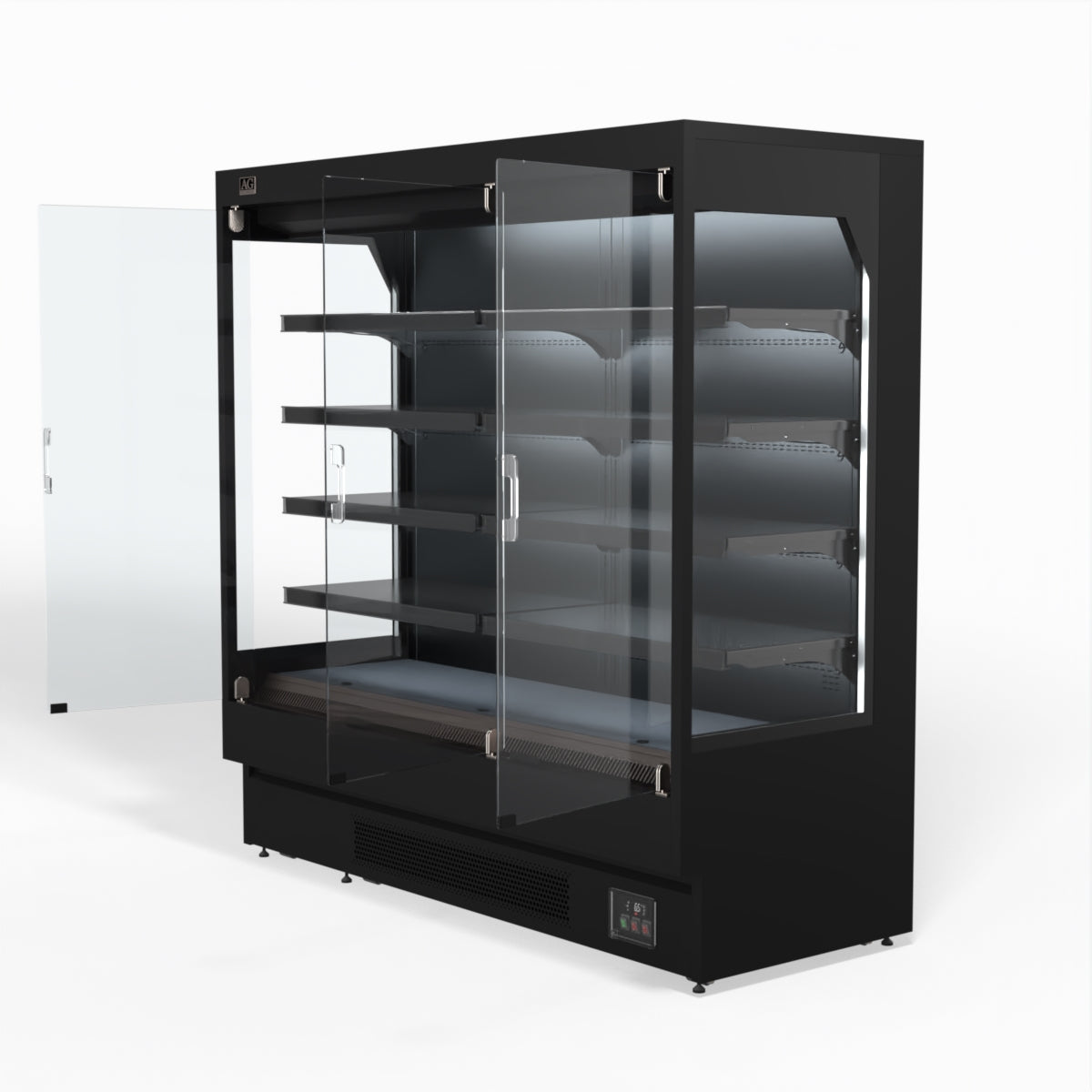 1940mm Supermarket Multi Deck Showcase 3 door Glass Fridge MSD2000