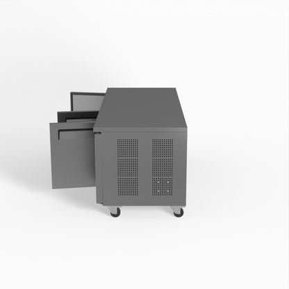 Three Door Commercial Under Bench Fridge 800mm Depth | PAX3100TN