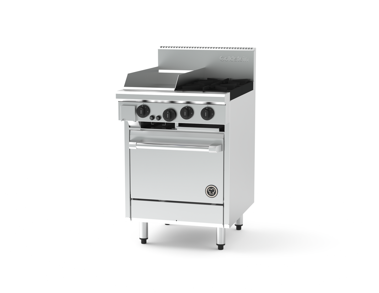 Goldstein PF12G220E-X 2 Burner + 305mm Griddle + Electric Oven